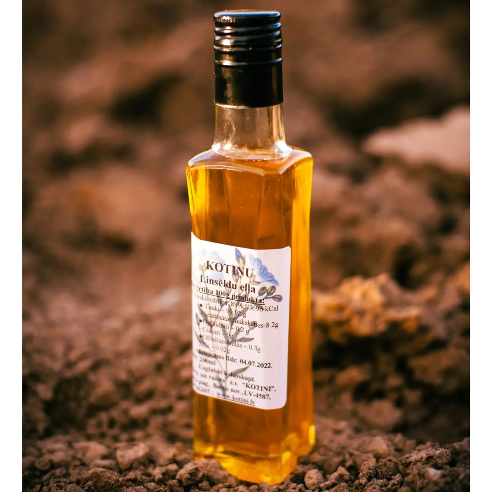 Kotiņi Z/S, linsēklu eļļa, 200ml Kotiņi Z/S, linsēklu eļļa, 200ml