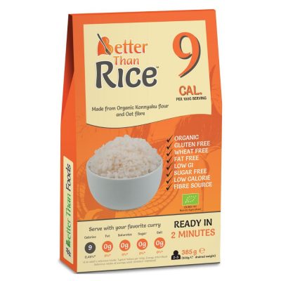 Better Than Foods, nūdeles rīsu formā no konjac miltiem, 385g