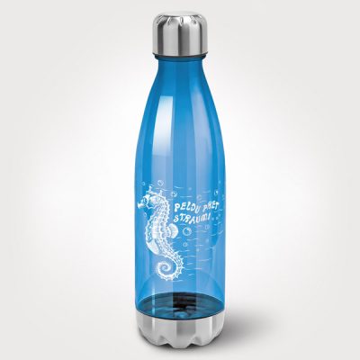 BPA free pudele, dadzis, 700ml, zila, Jūras zirdziņš, Peldu pret straumi