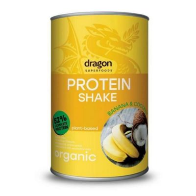 Dragon Superfoods, sporta dzēriens "Protein Shake" ar banāniem un kokosriekstiem, BIO, 450g