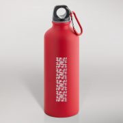 Alumīnija pudele, 550ml, sarkana, Ugunskrusts
