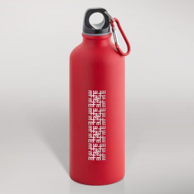 Alumīnija pudele, 550ml, sarkana, Ugunskrusts