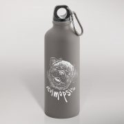 Alumīnija pudele, 550ml, pelēka, Mopsis "Rolmopsis"