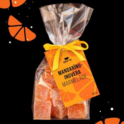 Abra foods, mandarīnu un ingvera marmelāde, 150g