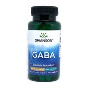 Swanson, GABA, uztura bagātinātājs, 100 kapsulas