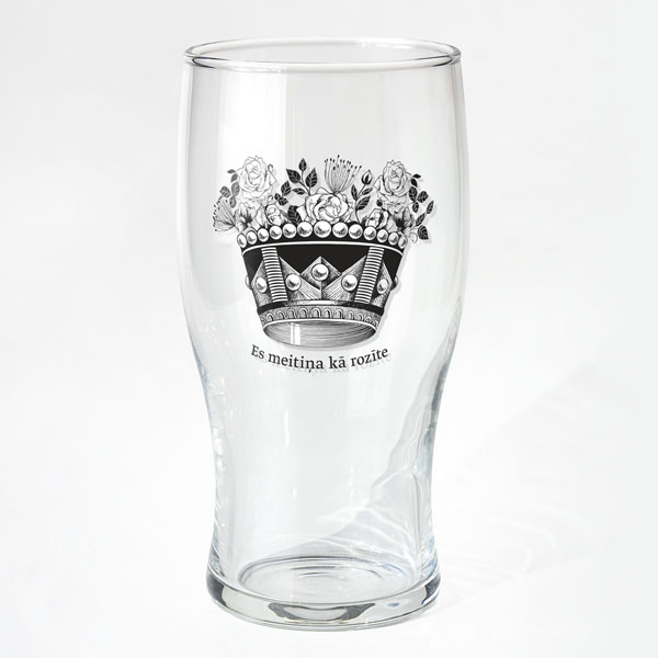 Universāla glāze, dadzis, 580ml, Kronis, Es meitiņa kā rozīte Universāla glāze, dadzis, 580ml, Kronis, Es meitiņa kā rozīte