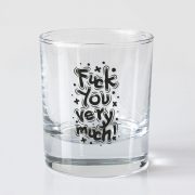 Viskija glāze, dadzis, 200ml, Fuck you very much