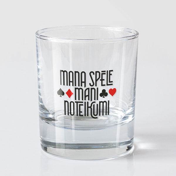 Viskija glāze, dadzis, 200ml, Mana spēle, mani noteikumi Viskija glāze, dadzis, 200ml, Mana spēle, mani noteikumi