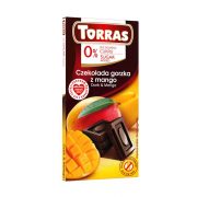 Torras, tumšā šokolāde ar mango, bez pievienota cukura, bez glutēna, 75g