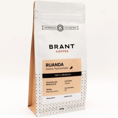Brant Coffee, kafijas pupiņas “Ruanda Gatare”, 250g