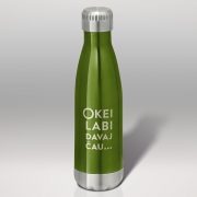 Tērauda termo pudele, dadzis, 500ml, Okei labi davai čau