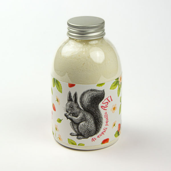 Vannas piens, dadzis, 250g, zemeņu un saldā krējuma, Vāvere Vannas piens, dadzis, 250g, zemeņu un saldā krējuma, Vāvere