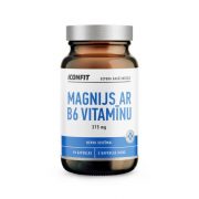 ICONFIT, uztura bagātinātājs magnijs 375mg ar B6 vitamīnu, 90kaps.