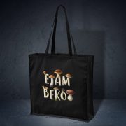 Auduma soma, dadzis, 43x43x12cm, melna, Ejam bekot
