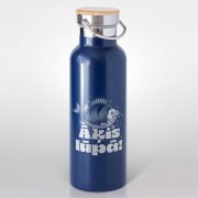 Tērauda termo pudele, dadzis, 570ml, tumši zila, Āķis lūpā
