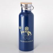 Tērauda termo pudele, dadzis, 570ml, tumši zila, Lego, Profesionālis
