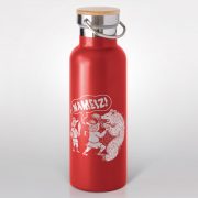 Tērauda termo pudele, dadzis, 570ml, sarkana, Lāčplēsis, Nameiz