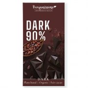 Benjamissimo, tumšā šokolāde 90%, vegāniska, 60g, brūnā iepakojumā
