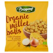 Biopont, prosas čipsi ar siera garšu, dzeltenā iepakojumā