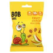 Bob Snail, multiaugļu konfektes, bez želatīna, 40g, dzeltenā paciņā
