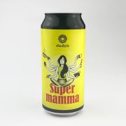 Dadzis, bezalkoholisks ābolu sidrs "Supermamma", dzeltenā skārdenē