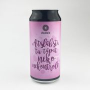 Dadzis, pussaldais ābolu sidrs ar marakuju "Atslābsti, tu tāpat neko nekontrolē", lillā skārdenē