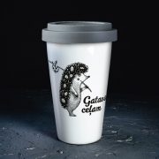 Ceļojuma krūze, 290ml, dadzis, Ezis, Gatavs ceļam