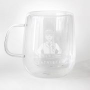 Stikla krūze, 400ml, dadzis, Latviete