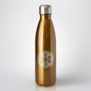 Tērauda termo pudele, dadzis, 535ml, zelta, Sakta, Rotā rotā
