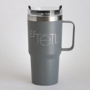 Tērauda termo krūze, 580ml, pelēka, Es tētis