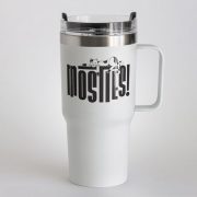 Tērauda termo krūze, 580ml, balta, Mosties