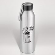 Alumīnija pudele, 660ml, pelēka, Miskaste, Sūdīga diena
