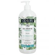 Coslys, dušas želeja ar olīveļļu, pudelē ar pumpīti
