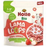 Holle, brokastu pārslas ar zemenēm "Lama Loops"
