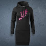 Džemperkleita, dadzis, melna, Never stop panicking