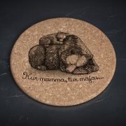 Korķa paliktnis, dadzis, vidējais, Lāču mamma, Kur mamma, tur mājas