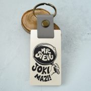 Atslēgu piekariņš, koka, dadzis, Ar sievu joki mazi