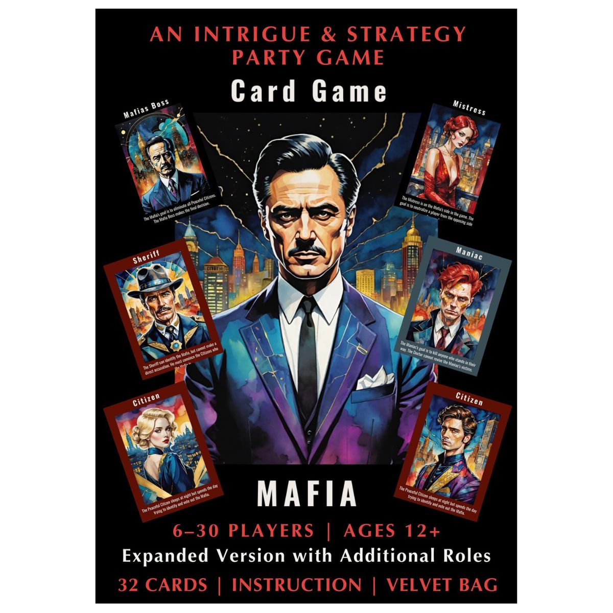 Hecate-kārtis-Mafija Hecate, kāršu spēle "Mafija"