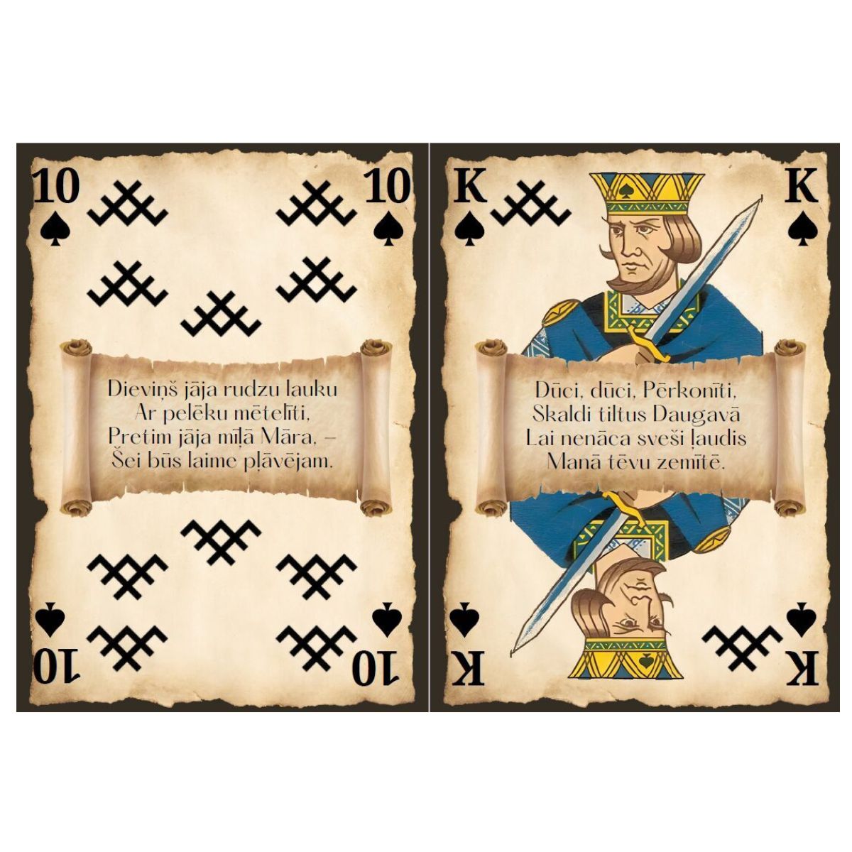 Hecate, Tautasdziesmu Pokera kārtis