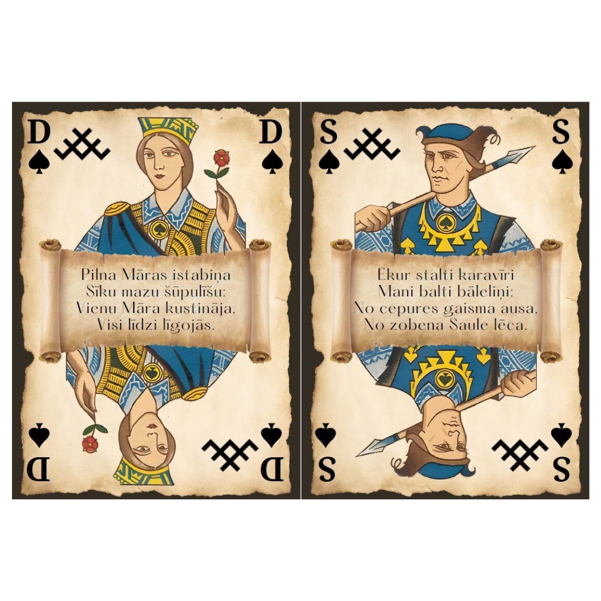 Hecate, Tautasdziesmu Pokera kārtis