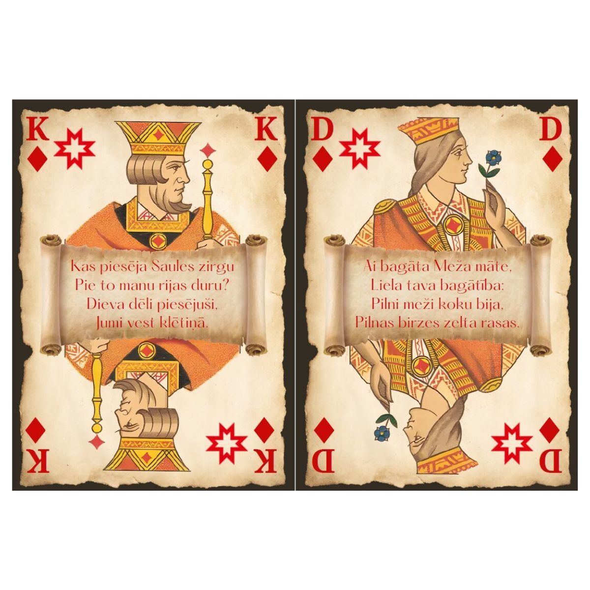 Hecate, Tautasdziesmu Pokera kārtis