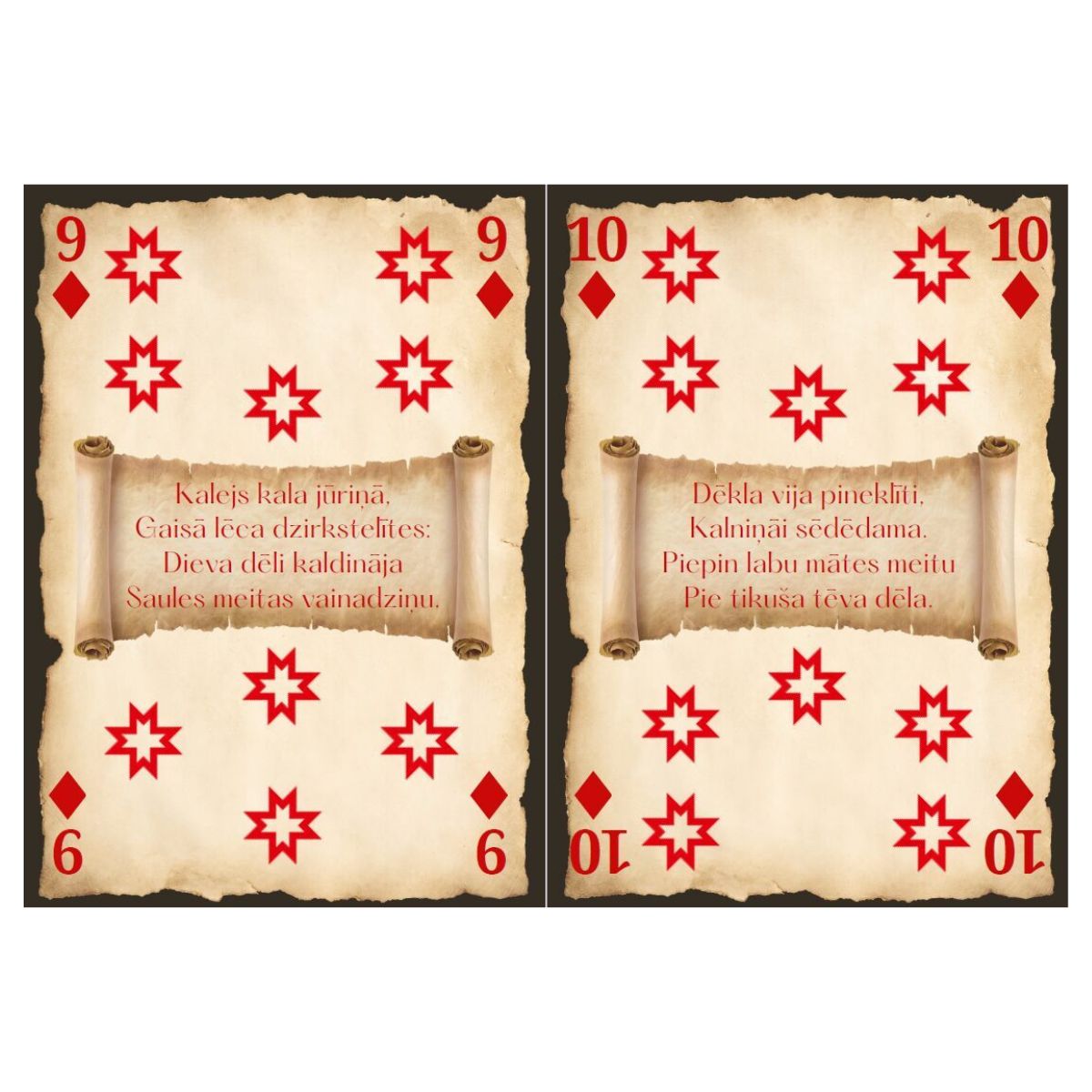 Hecate, Tautasdziesmu Pokera kārtis