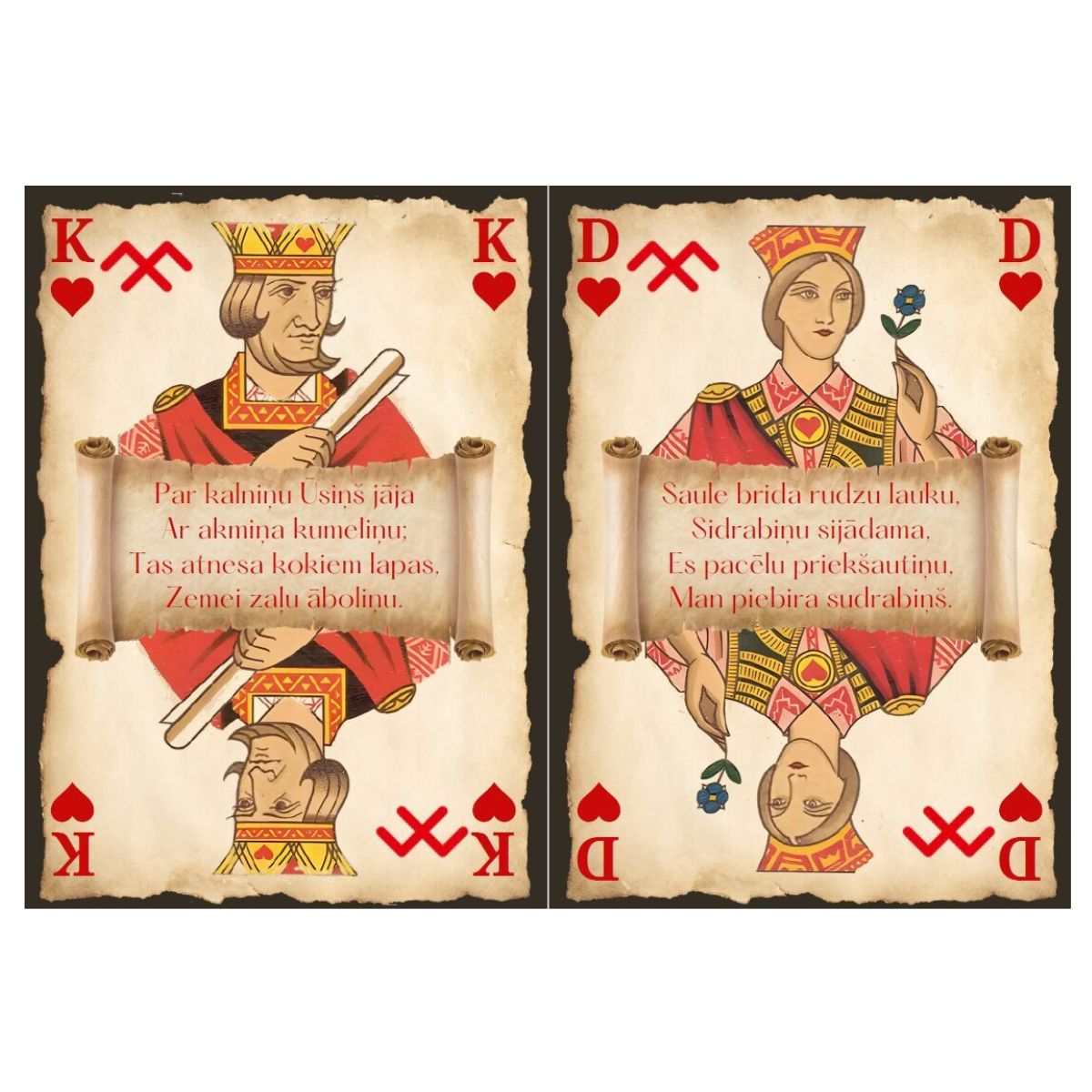 Hecate, Tautasdziesmu Pokera kārtis