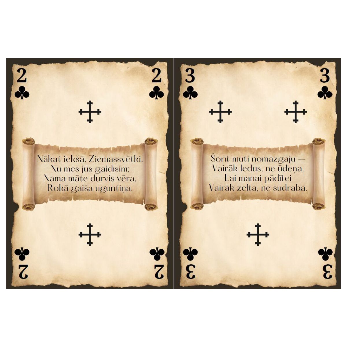 Hecate, Tautasdziesmu Pokera kārtis