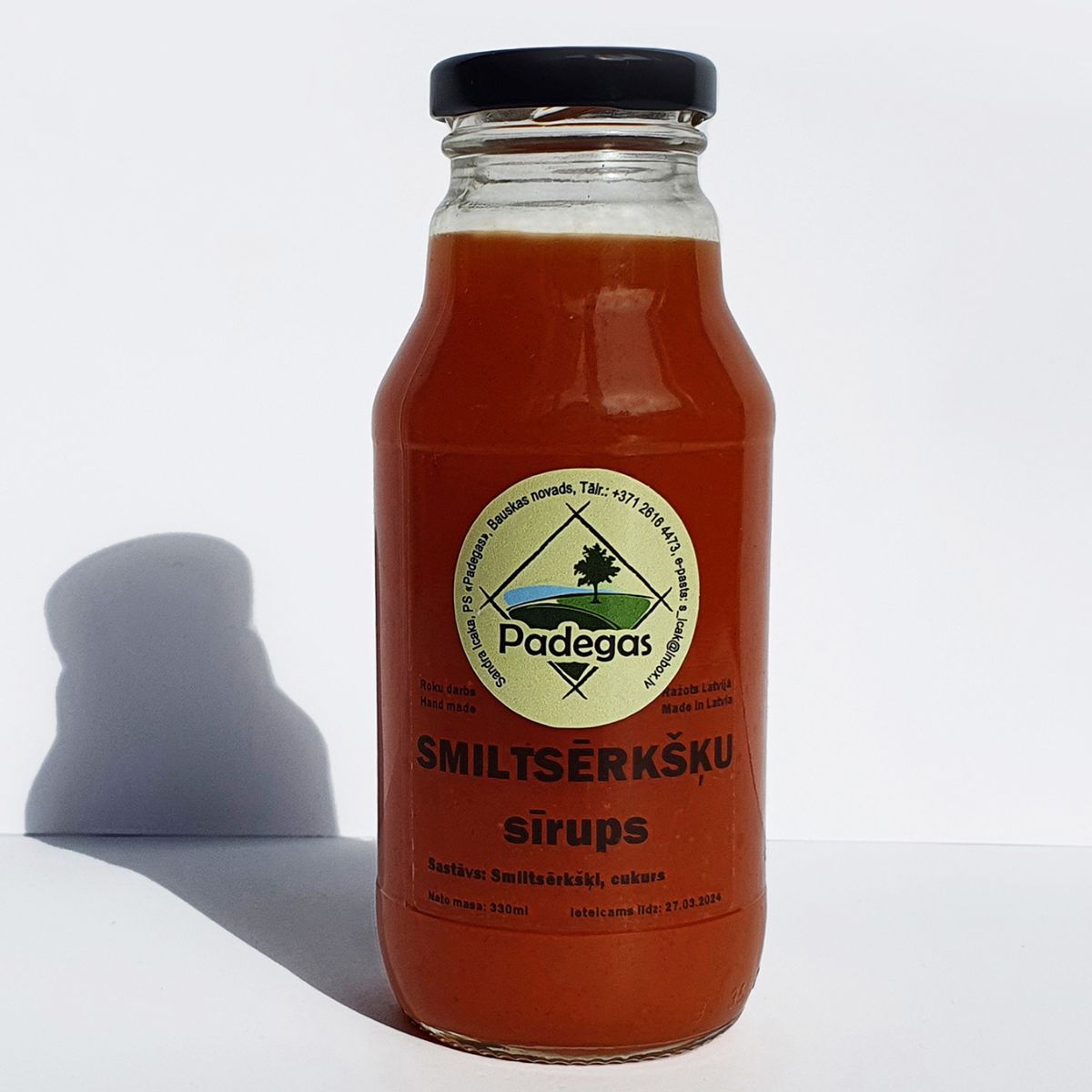 Padegas-sīrups-smiltsērkšķu Padegas z/s, smiltsērkšķu sīrups
