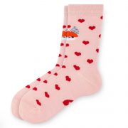 Tutas lietas, bērnu gaiši rozā zeķes ar sirsniņām