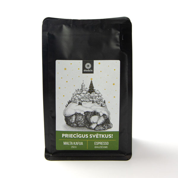 Malta kafija, 250g, Kolumbija, Palmera Huila, ar piena šokolādes, greipfrūta, ķiršu un brūnā cukura garšas niansēm, Ziemas lācis Malta kafija, 250g, Kolumbija, Palmera Huila, ar piena šokolādes, greipfrūta, ķiršu un brūnā cukura garšas niansēm, Ziemas lācis
