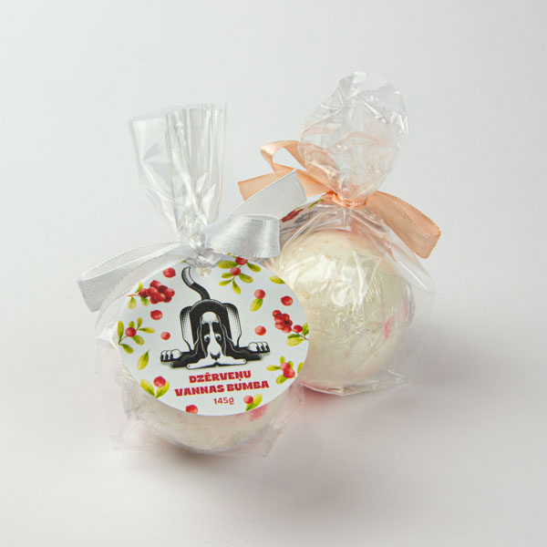 Vannas bumba, dadzis, dzērveņu, 1gab, Suns Vannas bumba, dadzis, dzērveņu, 1gab, Suns