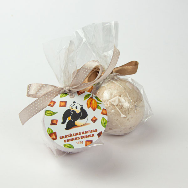 Vannas bumba, dadzis, kafijas, 1gab, Panda Vannas bumba, dadzis, kafijas, 1gab, Panda