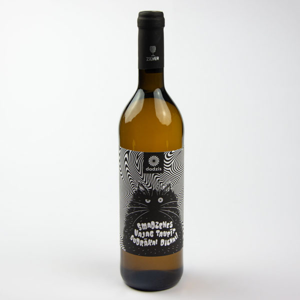 Balto jāņogu pussaldais vīns, 11%, 750ml, dadzis, Kaķis, Smadzenes Balto jāņogu pussaldais vīns, 11%, 750ml, dadzis, Kaķis, Smadzenes
